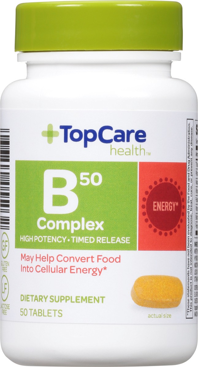 slide 2 of 15, TopCare Top Care Topcare Health B50 Complex Dietary Supplement Tablets, 50 ct