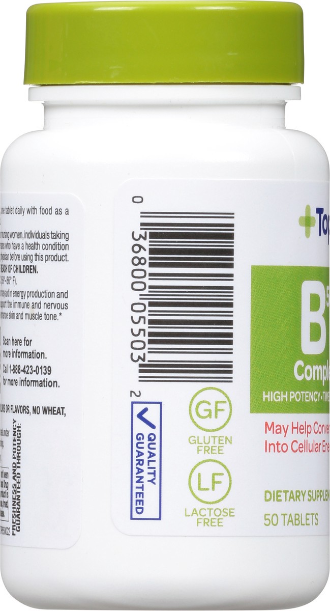 slide 8 of 15, TopCare Top Care Topcare Health B50 Complex Dietary Supplement Tablets, 50 ct