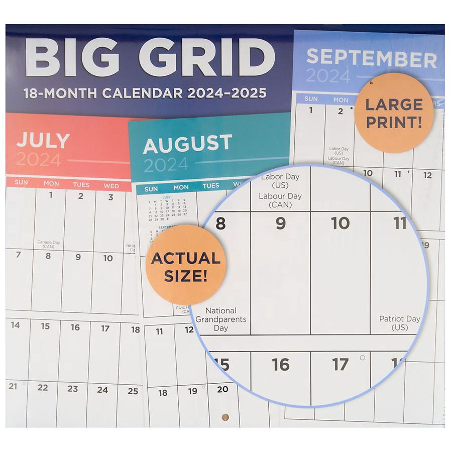 slide 1 of 1, CR Gibson 18-Month Calendar, 1 ct