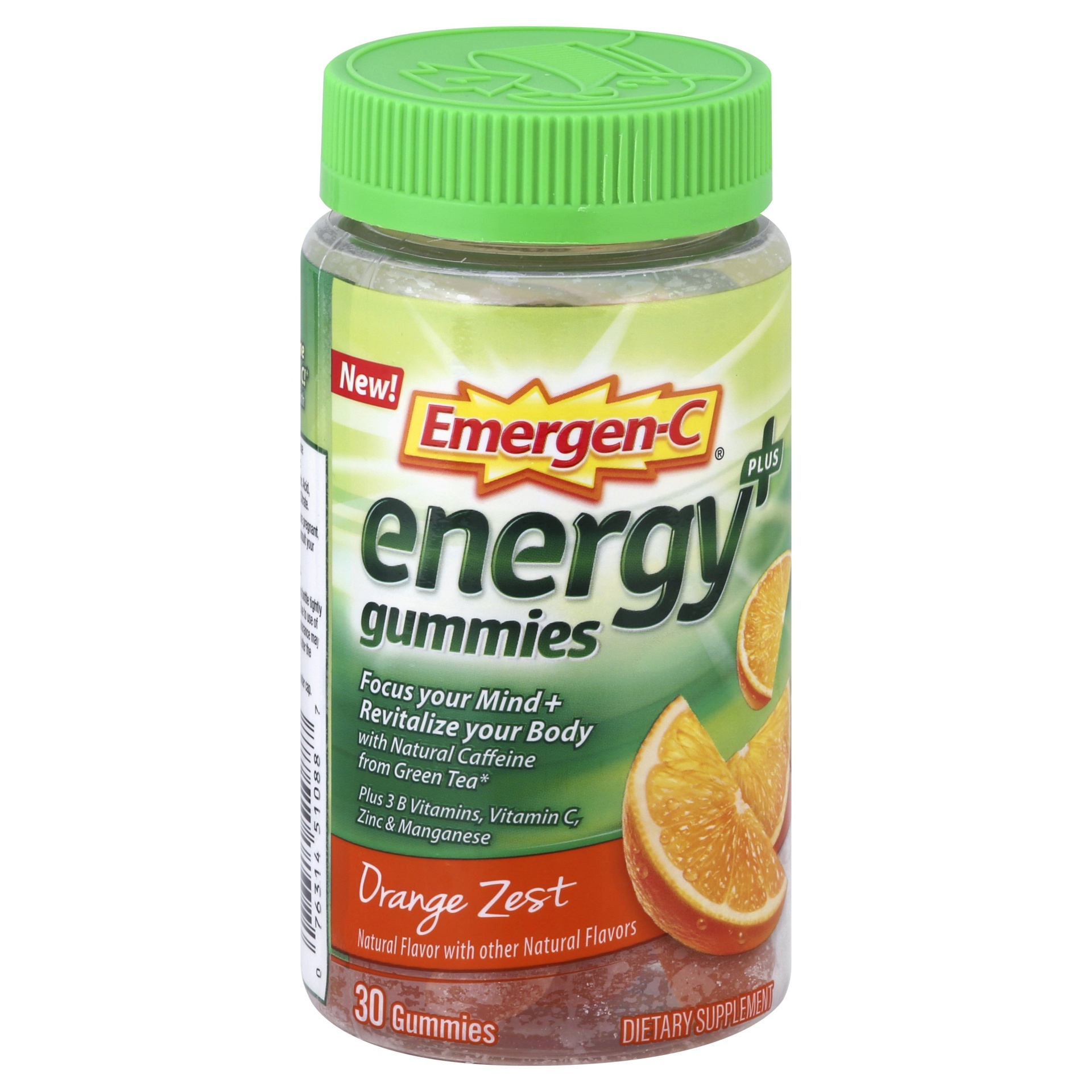 slide 1 of 1, Emergen-C Gummies Orange Zest, 30 ct