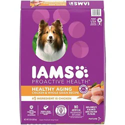 Iams Proactive Health Healthy Aging For Mature & Senior Dogs Chicken Adult Dry Dog Food - 15 Lbs