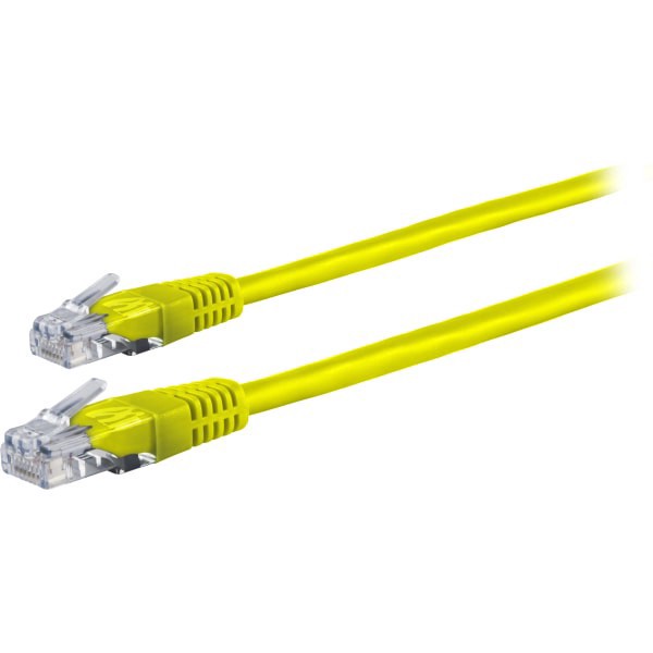 slide 3 of 5, Ativa Cat 5E Crossover Patch Cable, 10', Yellow, 1 ct