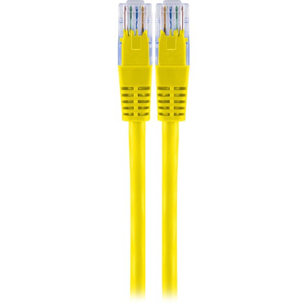 slide 4 of 5, Ativa Cat 5E Crossover Patch Cable, 10', Yellow, 1 ct