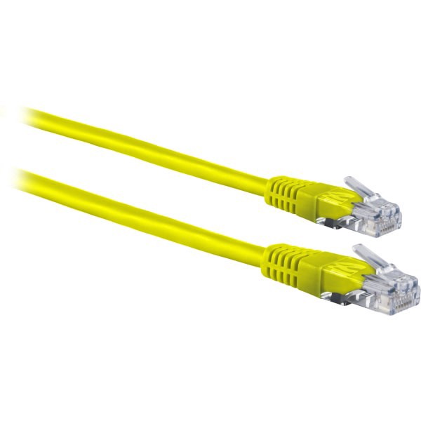 slide 1 of 5, Ativa Cat 5E Crossover Patch Cable, 10', Yellow, 1 ct