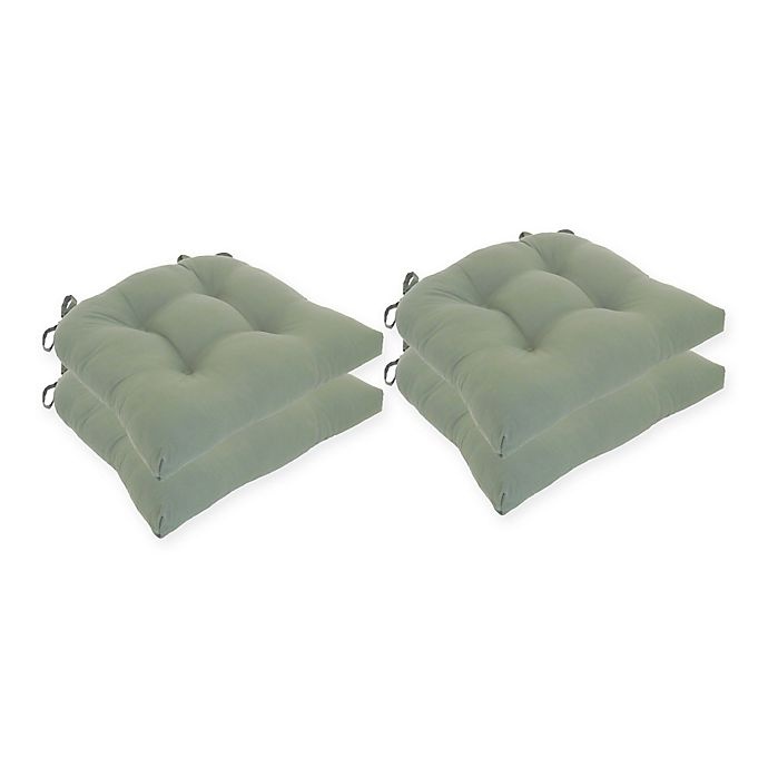 slide 1 of 1, Arlee Home Fashions Microfiber Chair Pad - Olive, 4 ct