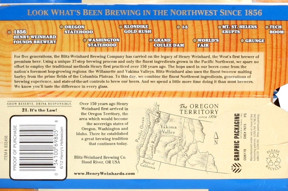 slide 4 of 6, Henry Weinhard's Beer 6 ea, 6 ct