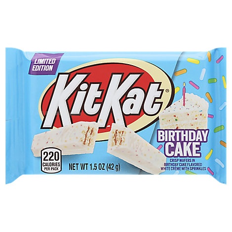 slide 1 of 1, KIT KAT Birthday Cake Flavored Standard - Each, 1 ct