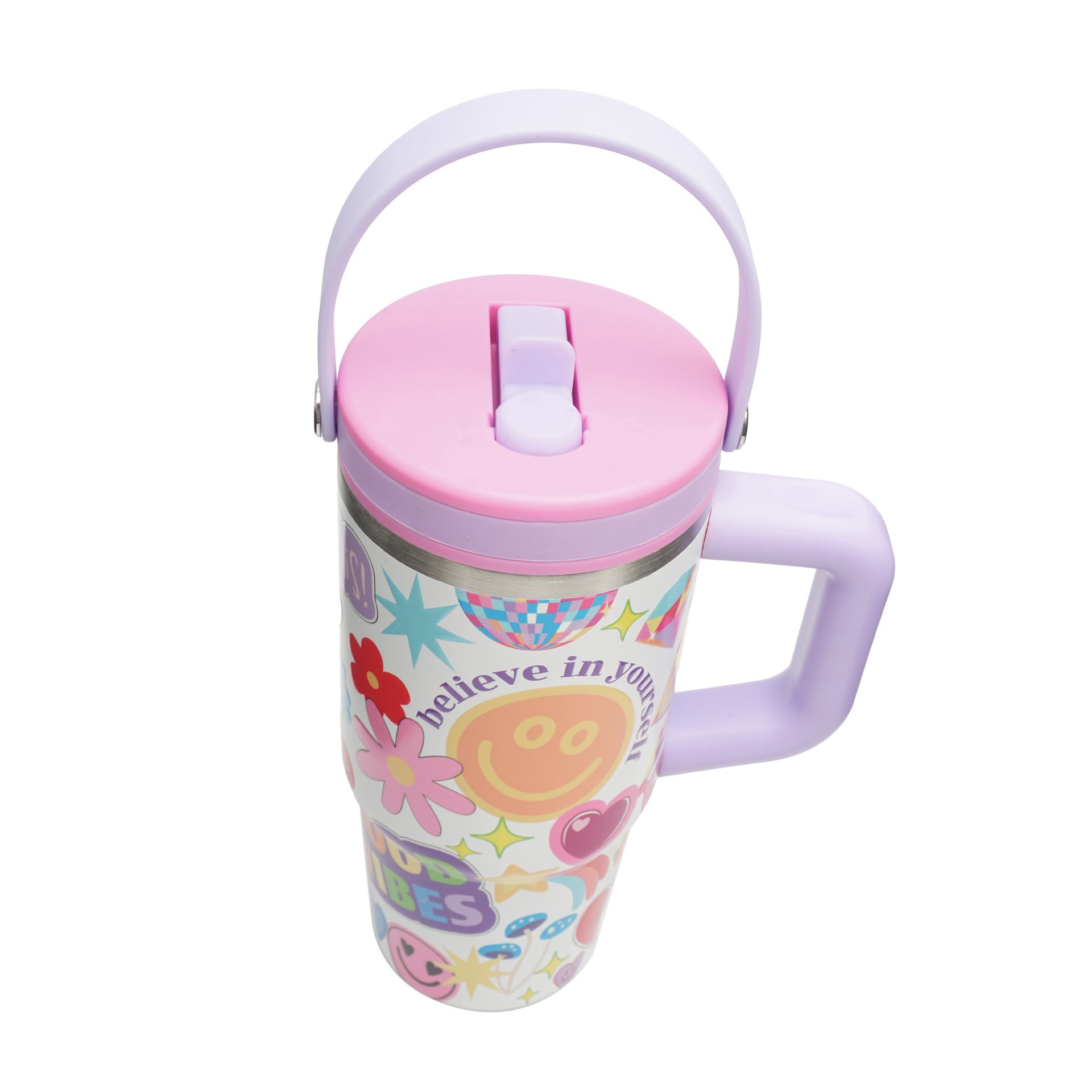 slide 4 of 4, 20oz. Believe In Yourself Stainless Steel Insulated Tumbler By Ashland, 20 oz