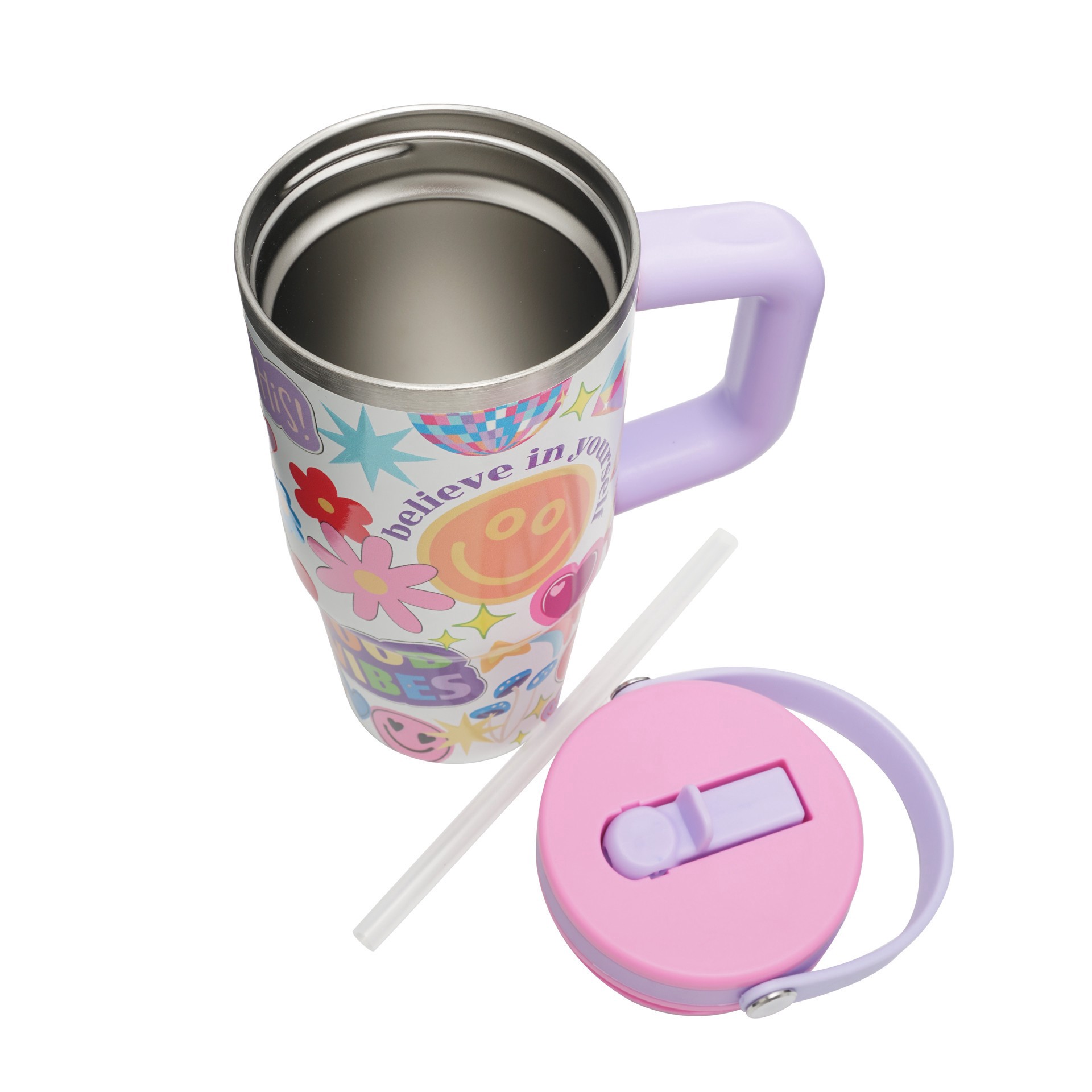 slide 3 of 4, 20oz. Believe In Yourself Stainless Steel Insulated Tumbler By Ashland, 20 oz