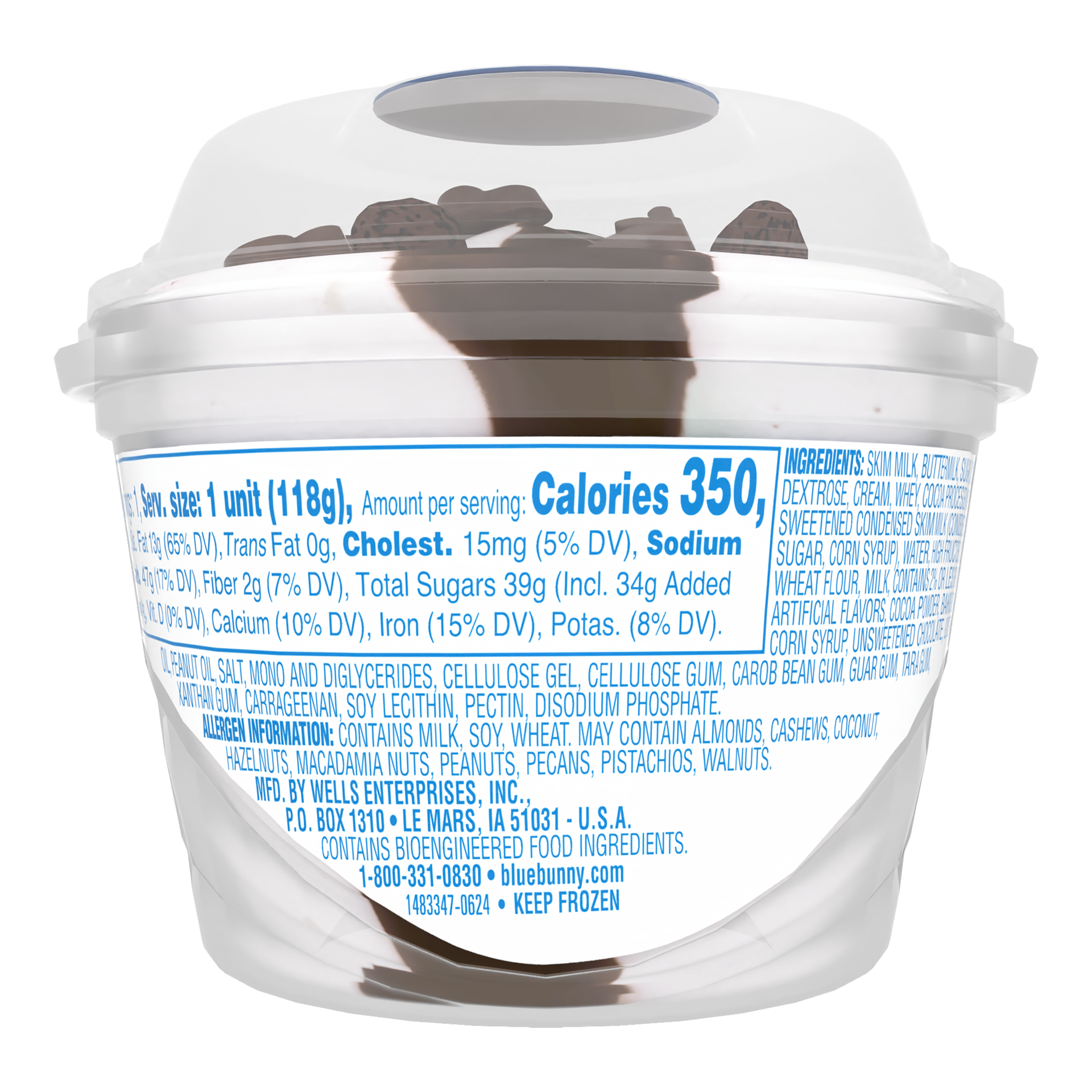 slide 5 of 6, Blue Bunny Cookie Crunch 'n Fudge Load'd Sundaes, 5.5 fl oz, 5.5 fl oz