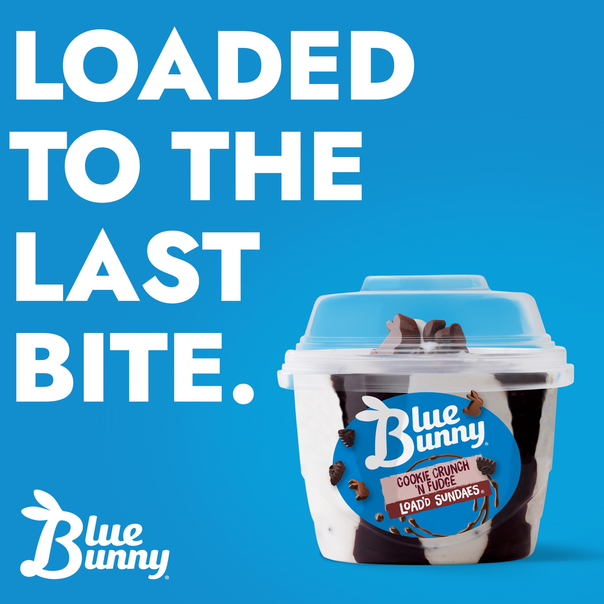 slide 6 of 6, Blue Bunny Cookie Crunch 'n Fudge Load'd Sundaes, 5.5 fl oz, 5.5 fl oz