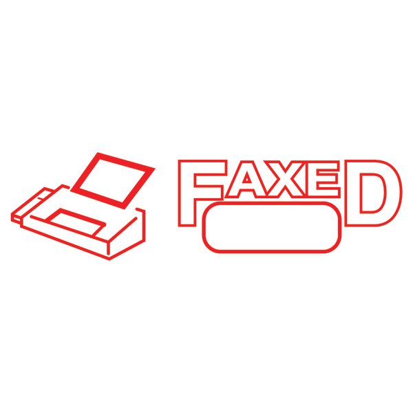 slide 3 of 4, ACCU-STAMP2 Faxed Stamp, Red, 1 ct
