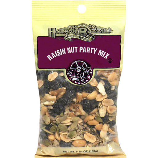 slide 1 of 1, House of Bazzini Raisin Nut Party Mix, 5.75 oz