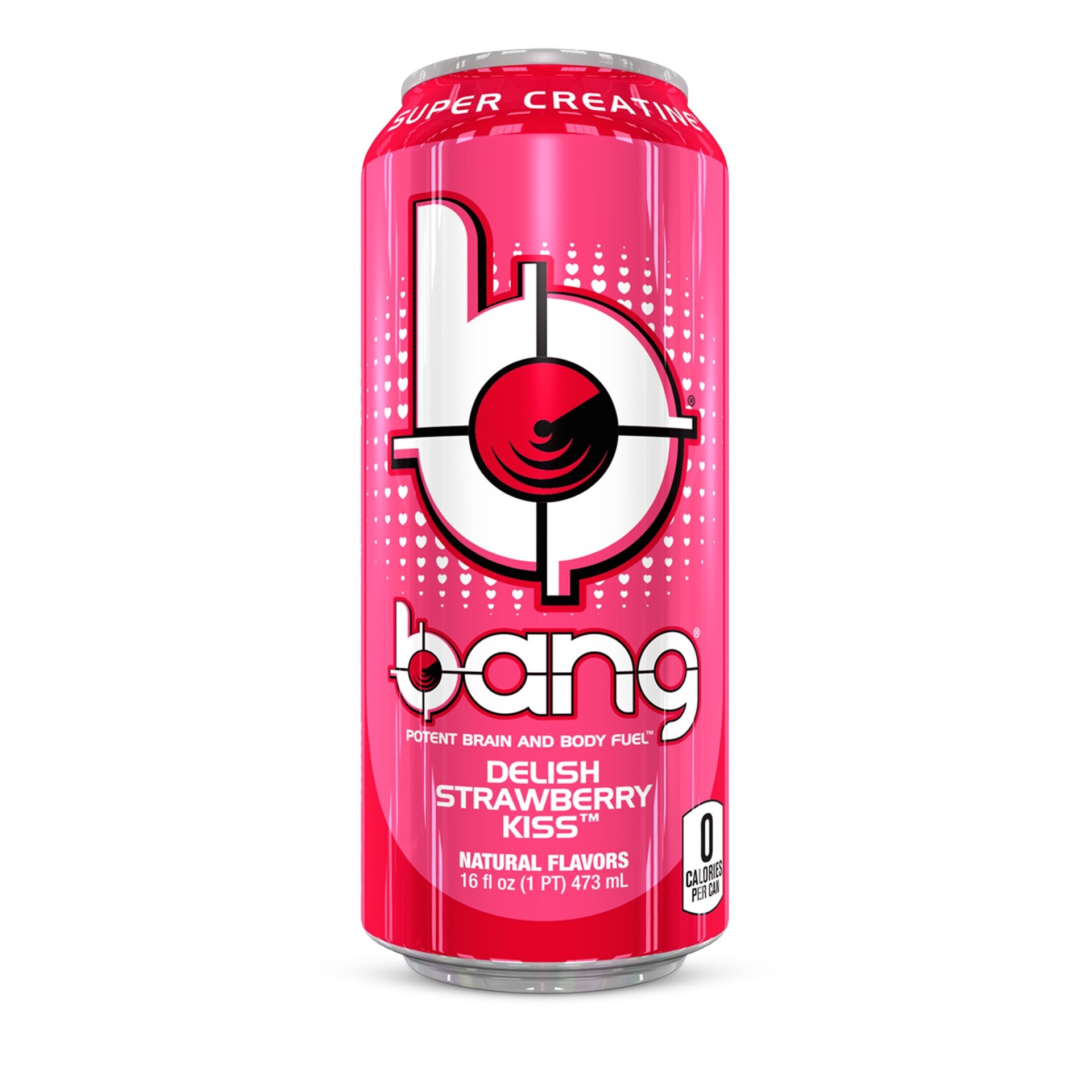 slide 1 of 2, Bang Delish Strawberry Kiss Energy Drink 16 fl oz, 16 fl oz