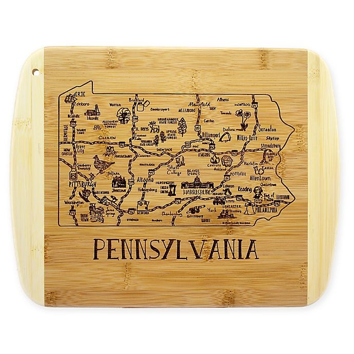 slide 1 of 1, Totally Bamboo Pennsylvania Slice of Life Cutting Board, 1 ct