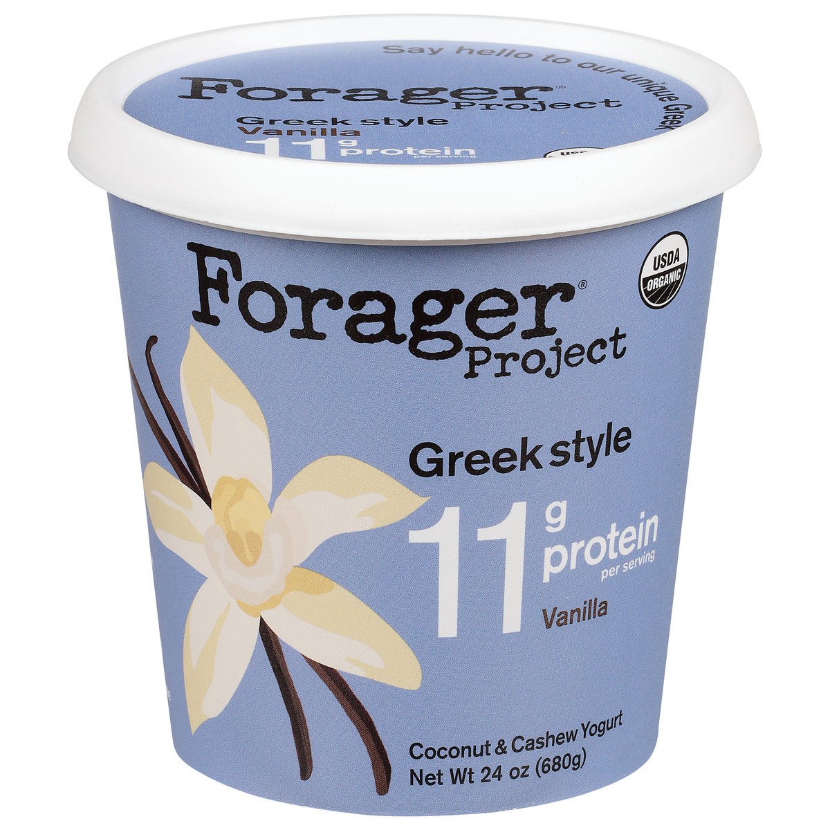 slide 15 of 15, Forager Project Greek Style Vanilla Coconut & Cashew Yogurt, 24 oz