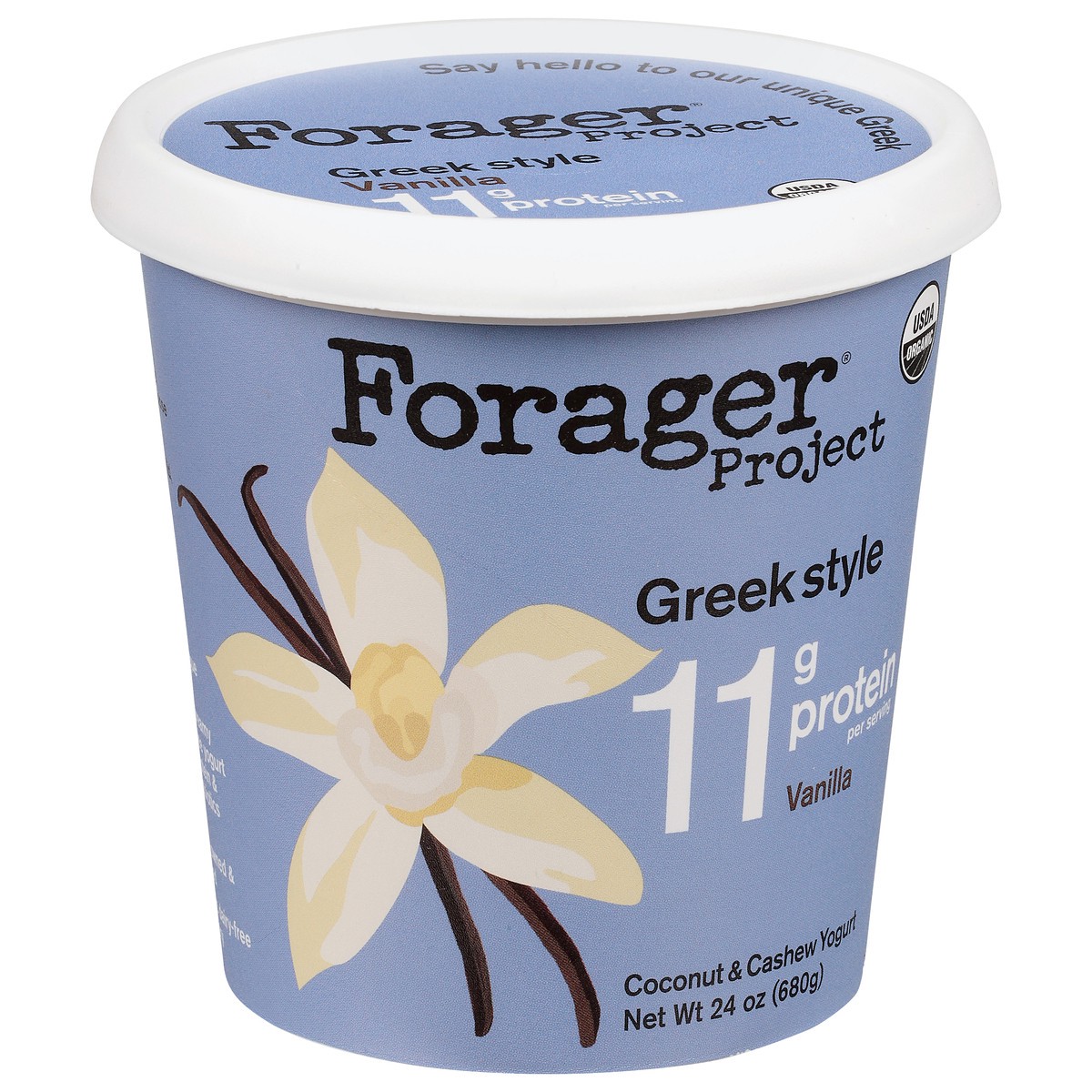 slide 14 of 15, Forager Project Greek Style Vanilla Coconut & Cashew Yogurt, 24 oz