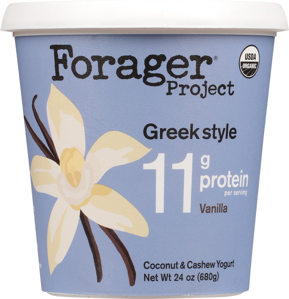 slide 5 of 15, Forager Project Greek Style Vanilla Coconut & Cashew Yogurt, 24 oz