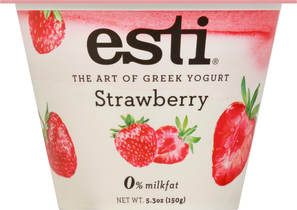 slide 12 of 13, esti Greek Strawberry Yogurt 5.3 oz, 5 oz