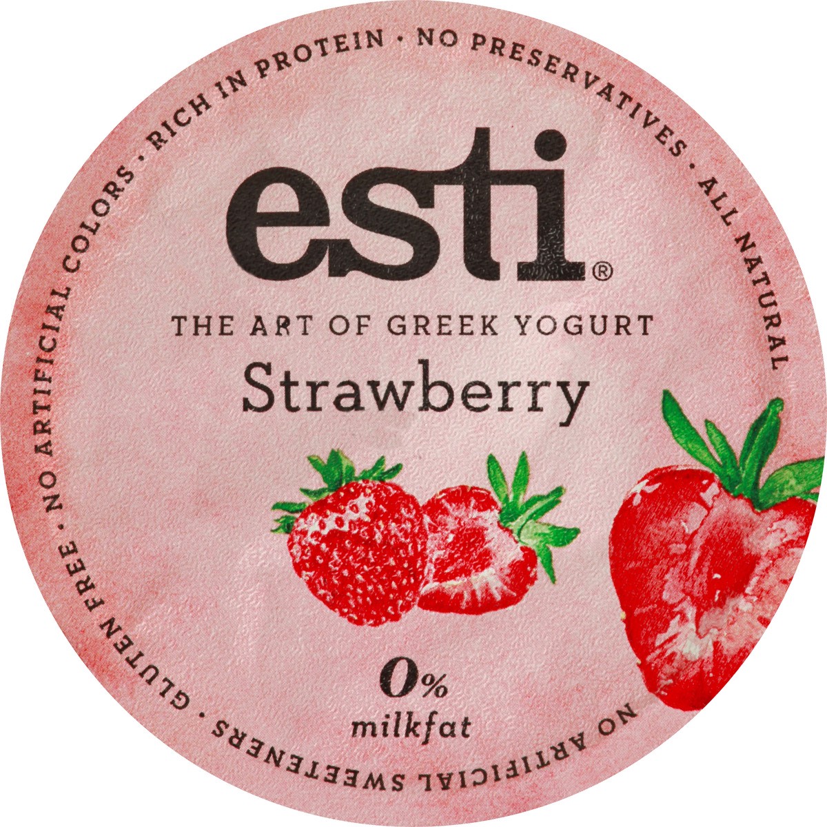 slide 9 of 13, esti Greek Strawberry Yogurt 5.3 oz, 5 oz