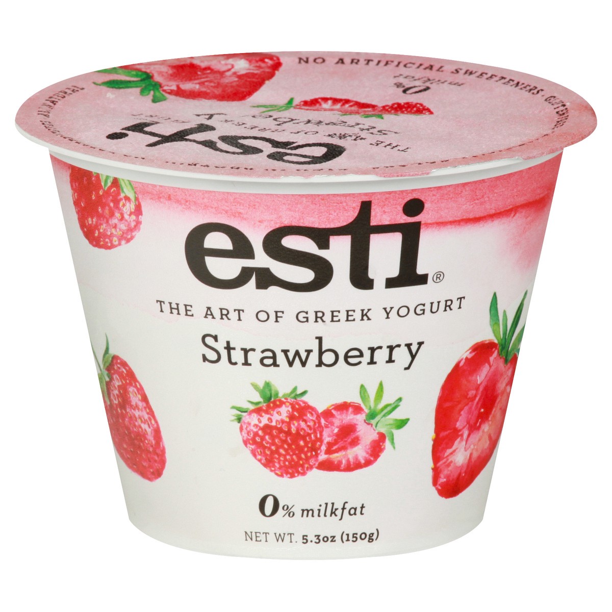 slide 8 of 13, esti Greek Strawberry Yogurt 5.3 oz, 5 oz