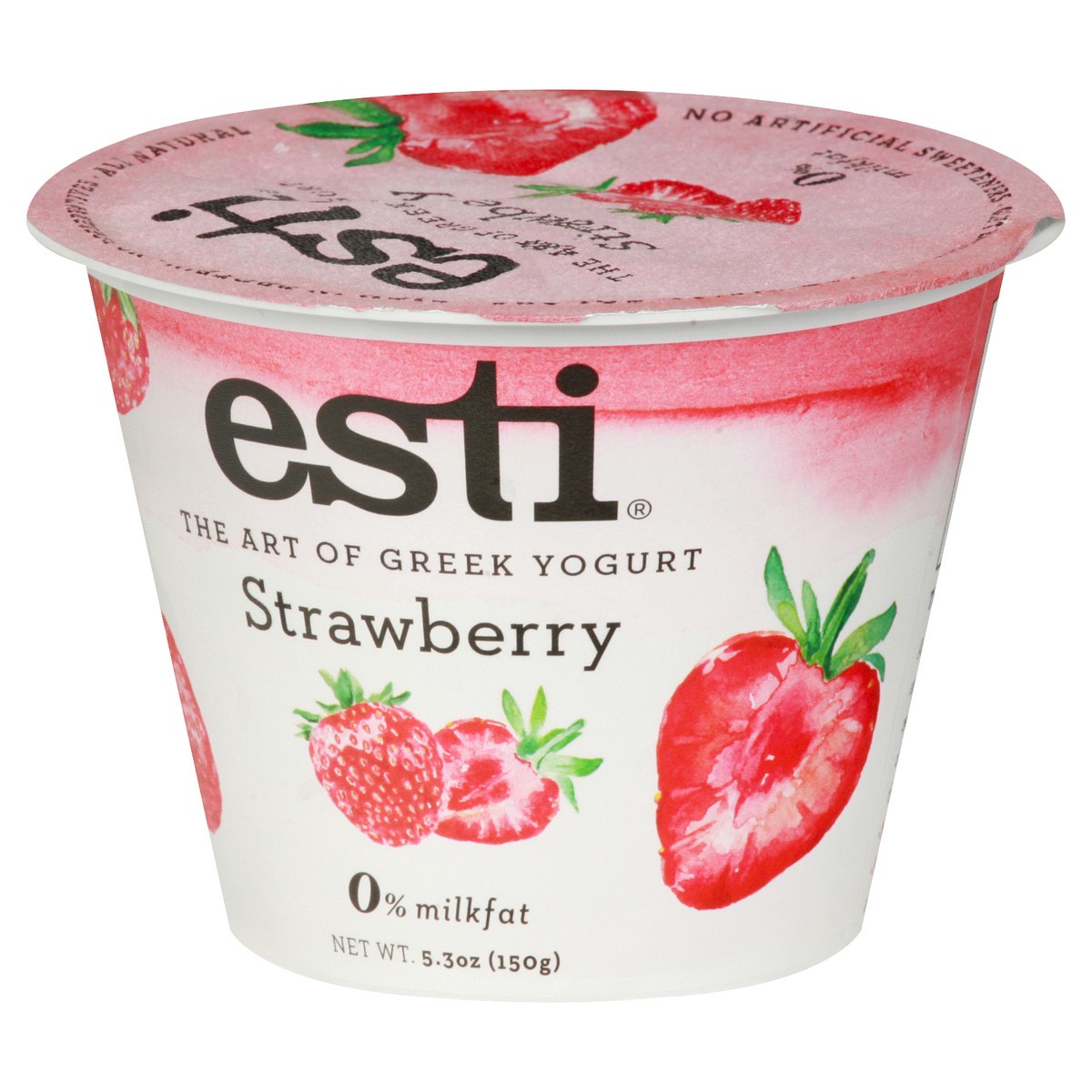 slide 13 of 13, esti Greek Strawberry Yogurt 5.3 oz, 5 oz