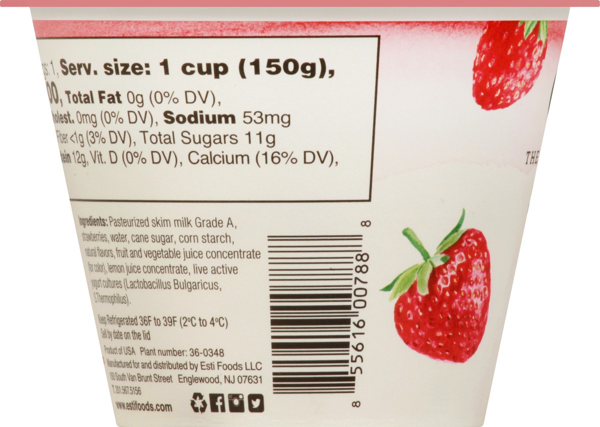 slide 11 of 13, esti Greek Strawberry Yogurt 5.3 oz, 5 oz