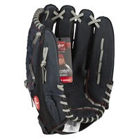 slide 4 of 29, Rawlings Renegade Softball Pattern Glove, RHT, Charcoal, 14'', 14 in