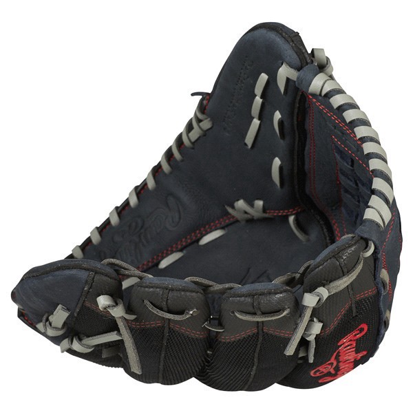 slide 20 of 29, Rawlings Renegade Softball Pattern Glove, RHT, Charcoal, 14'', 14 in