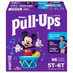Pull-Ups Boys' Potty Training Pants, 5T-6T (46-60 lbs), 66 Ct