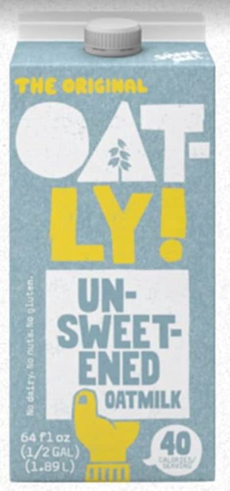 slide 1 of 6, Oatly Unsweetened Oatmilk - 64 fl oz, 64 fl oz