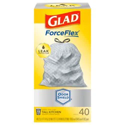Glad Force Flex Drawstring Odor Shield 13 Gallon 40ct