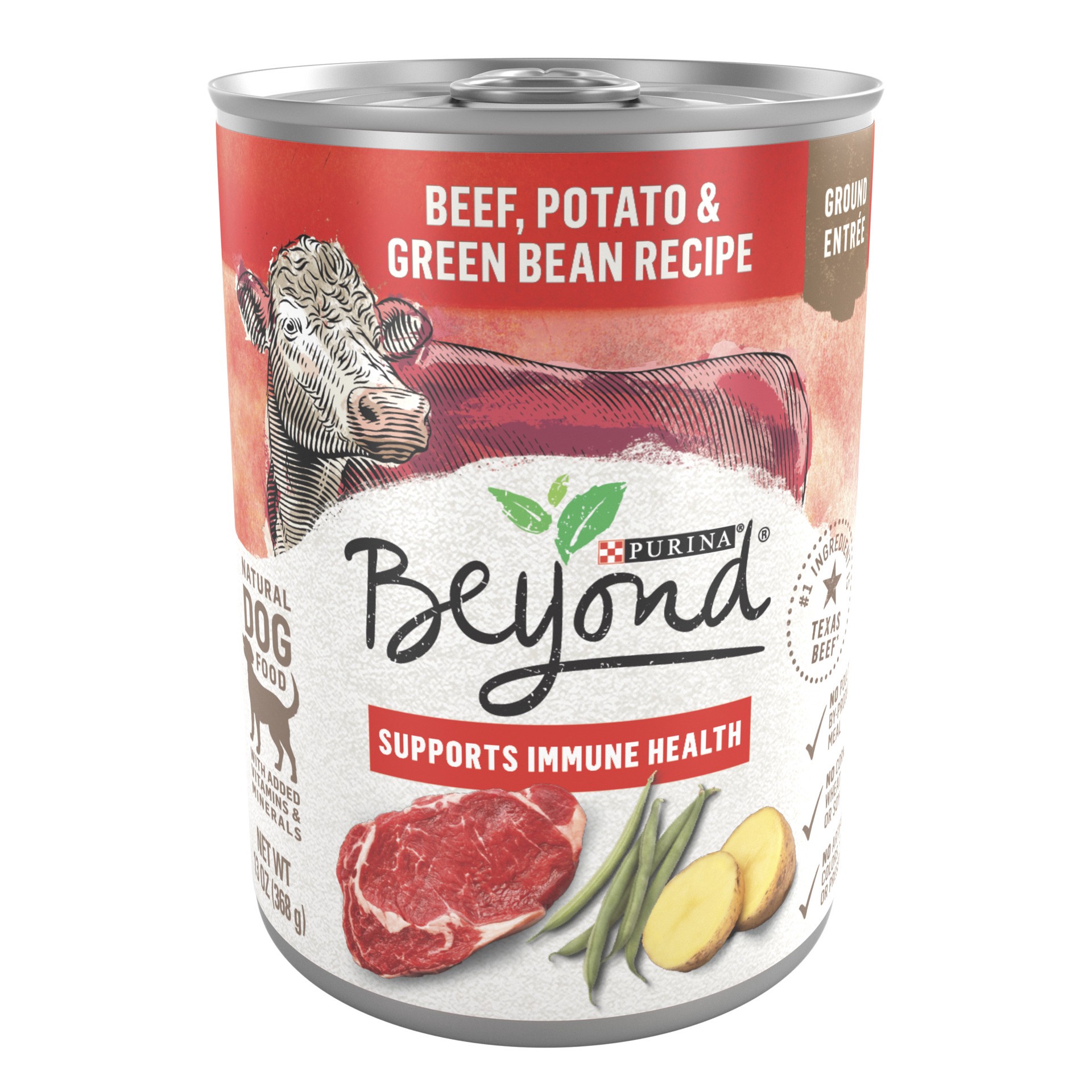 slide 1 of 7, Beyond Purina Beyond Beef, Potato, and Green Bean Grain Free Wet Dog Food Natural Pate with Added Vitamins and Minerals, 13 oz