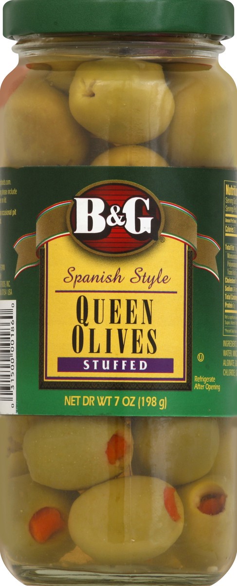 slide 1 of 3, B&G Olives 7 oz, 7 oz