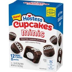 Hostess Chocolate Mini Cupcakes Multi Pack 8.17 oz 6 ct