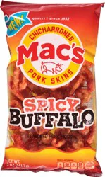 Mac's Spicy Buffalo Pork Skins - 5 oz
