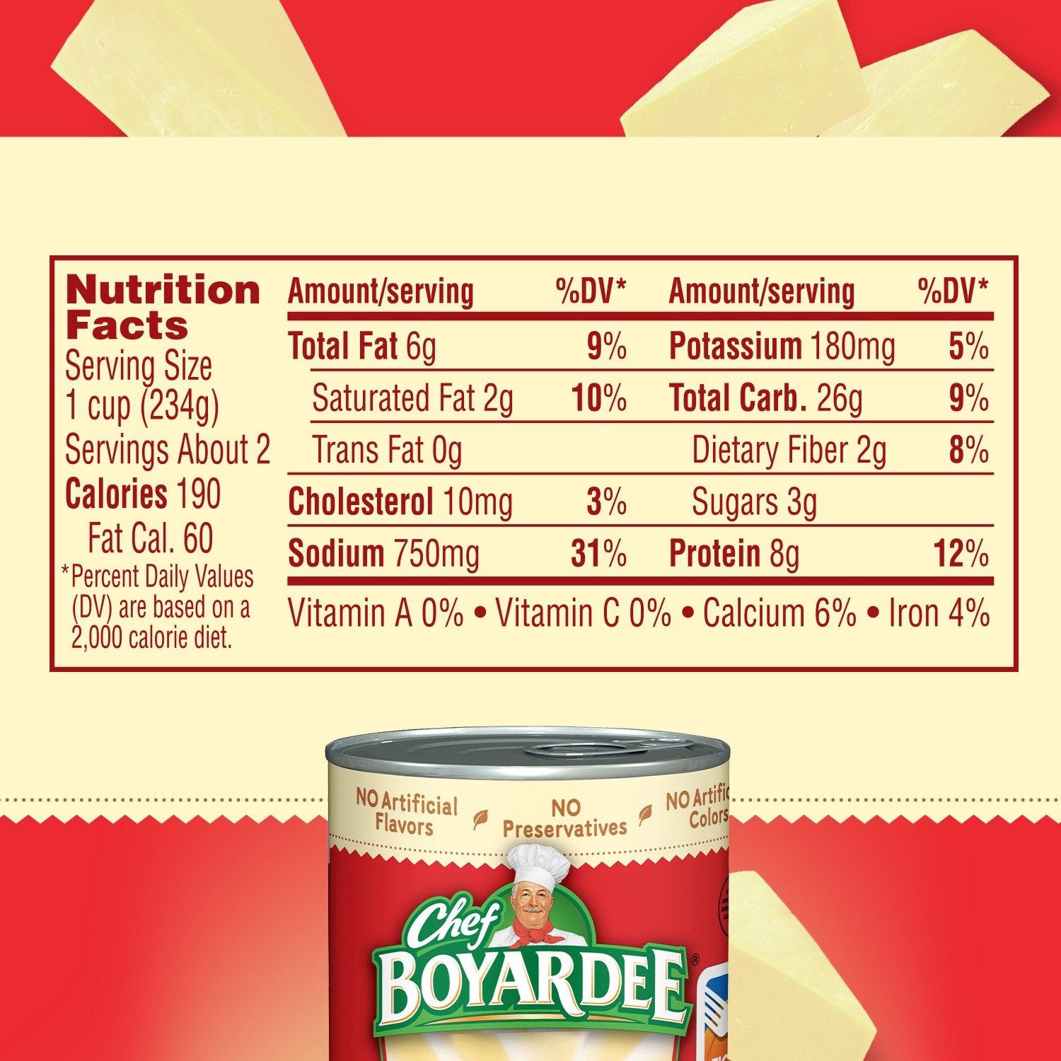 slide 2 of 5, Chef Boyardee Chicken Alfredo Pasta 15 oz, 15 oz