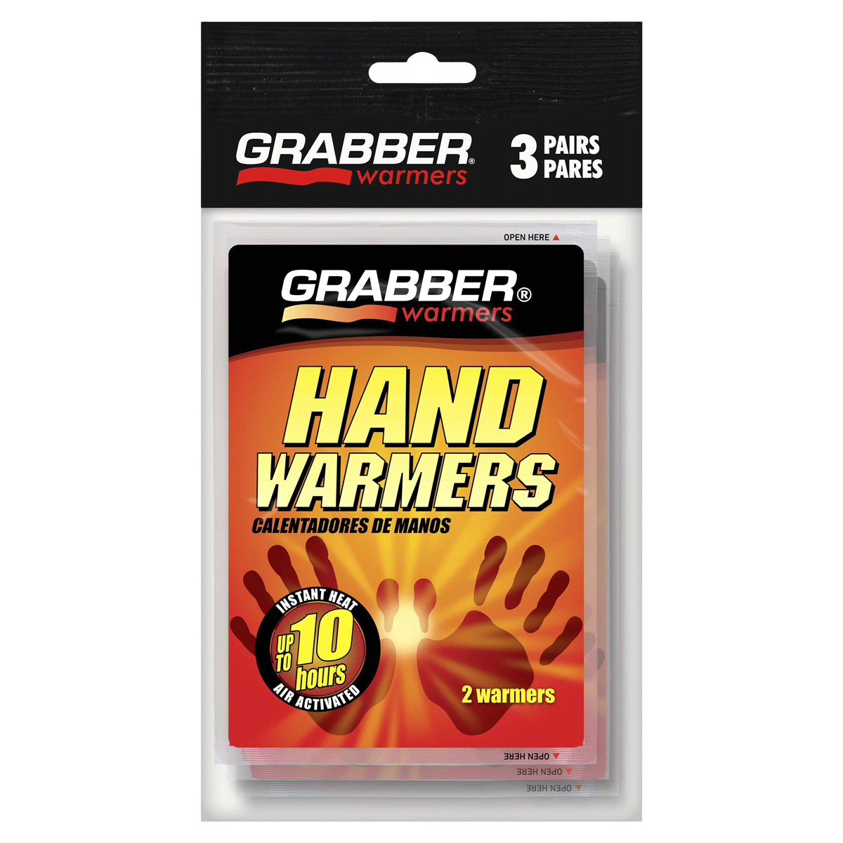 slide 1 of 1, Grabber Air Activated 7+ Hours Hand Warmer, 6 ct