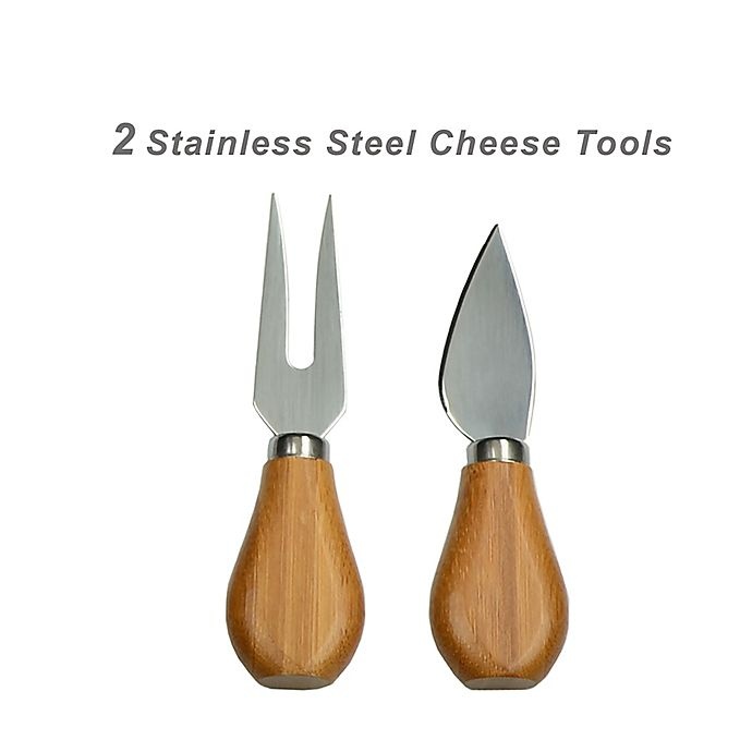 slide 6 of 6, Picnic at Ascot Florence Bamboo Cheese Set, 3 ct