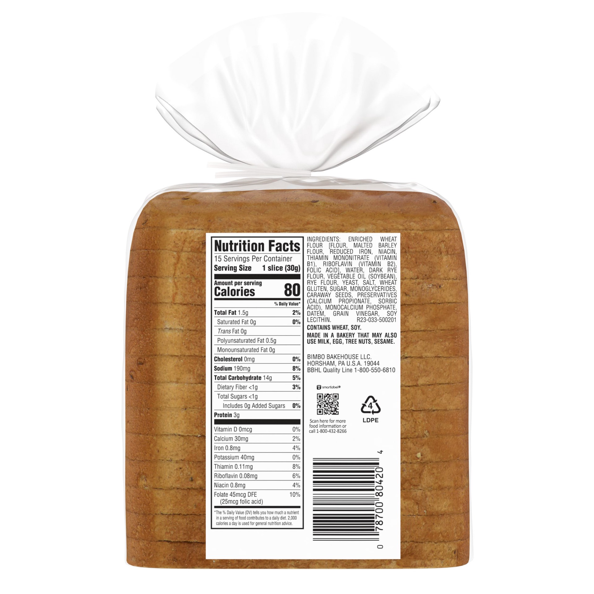 slide 2 of 7, Food Service Rye, 16 oz