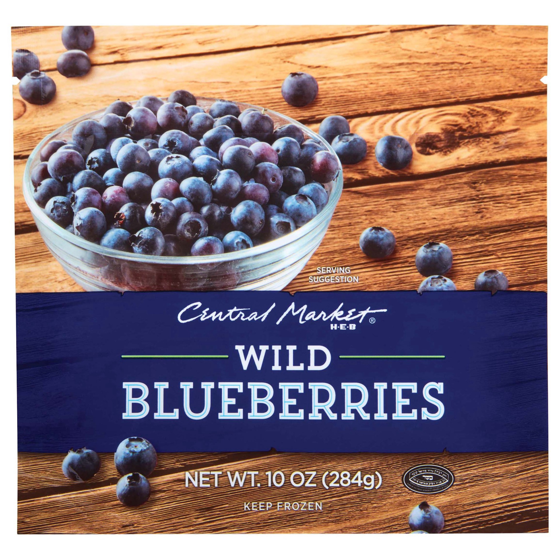 slide 1 of 1, Central Market Wild Blueberries, 10 oz