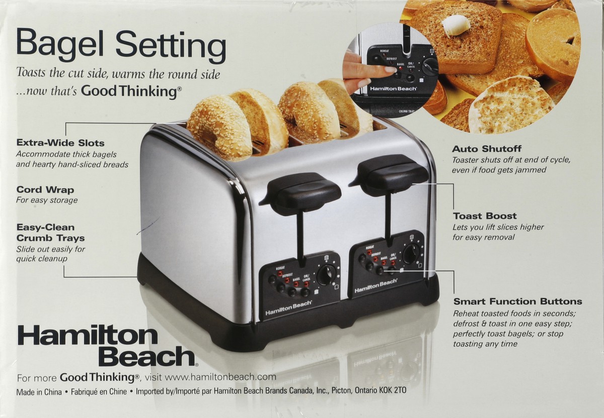 slide 3 of 5, Hamilton Beach Toaster 1 ea, 7.63 in x 11.3 in x 11.06 in