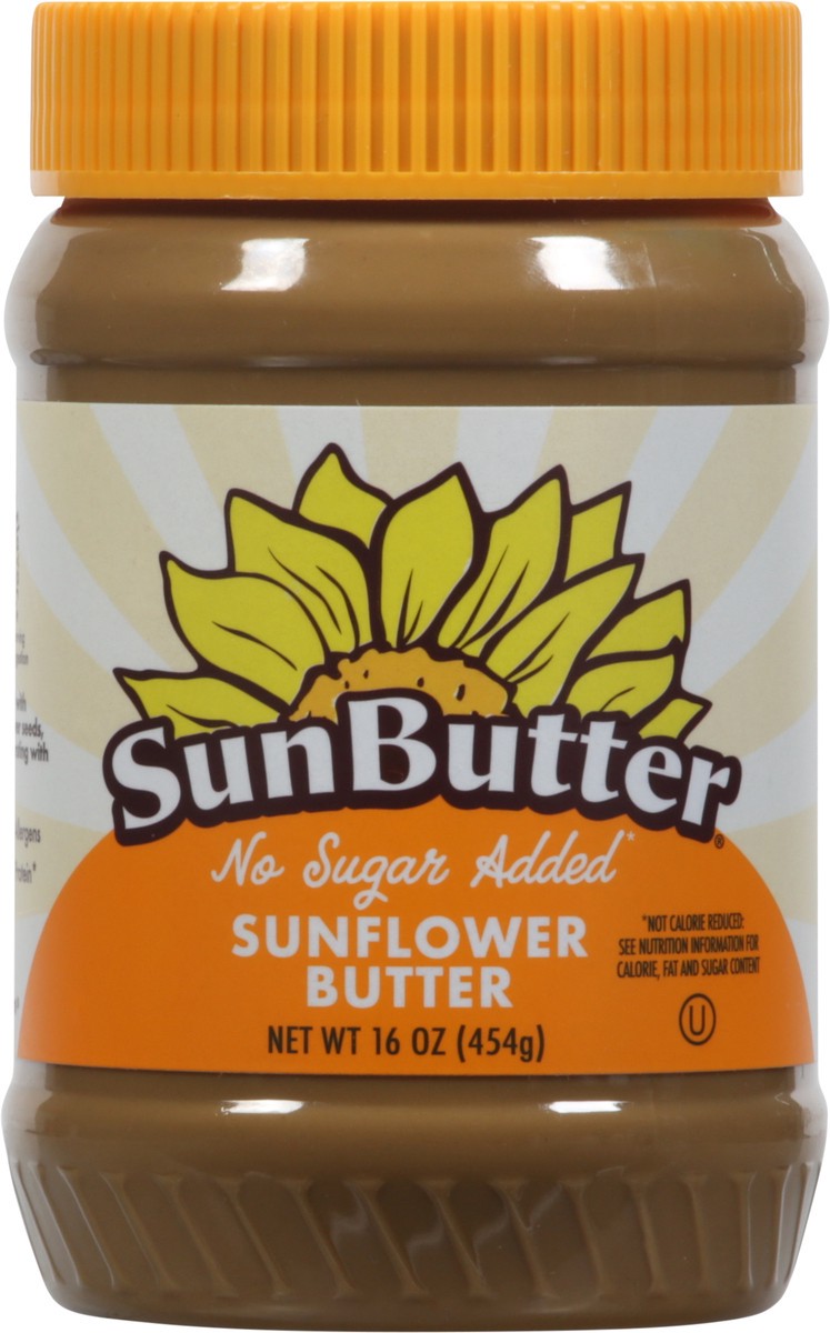 slide 4 of 9, SunButter No Sugar Added Sunflower Butter 16 oz, 16 oz