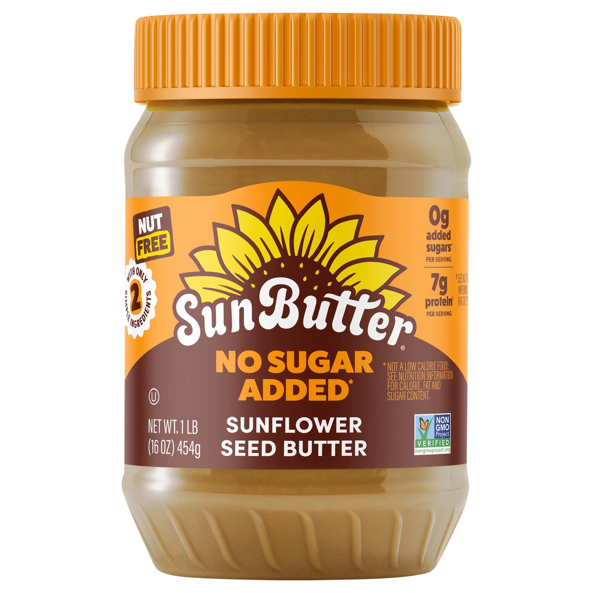 slide 1 of 9, SunButter No Sugar Added Sunflower Seed Butter 16 oz, 1 lb