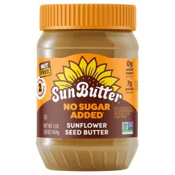 SunButter No Sugar Added Sunflower Seed Butter 16 oz