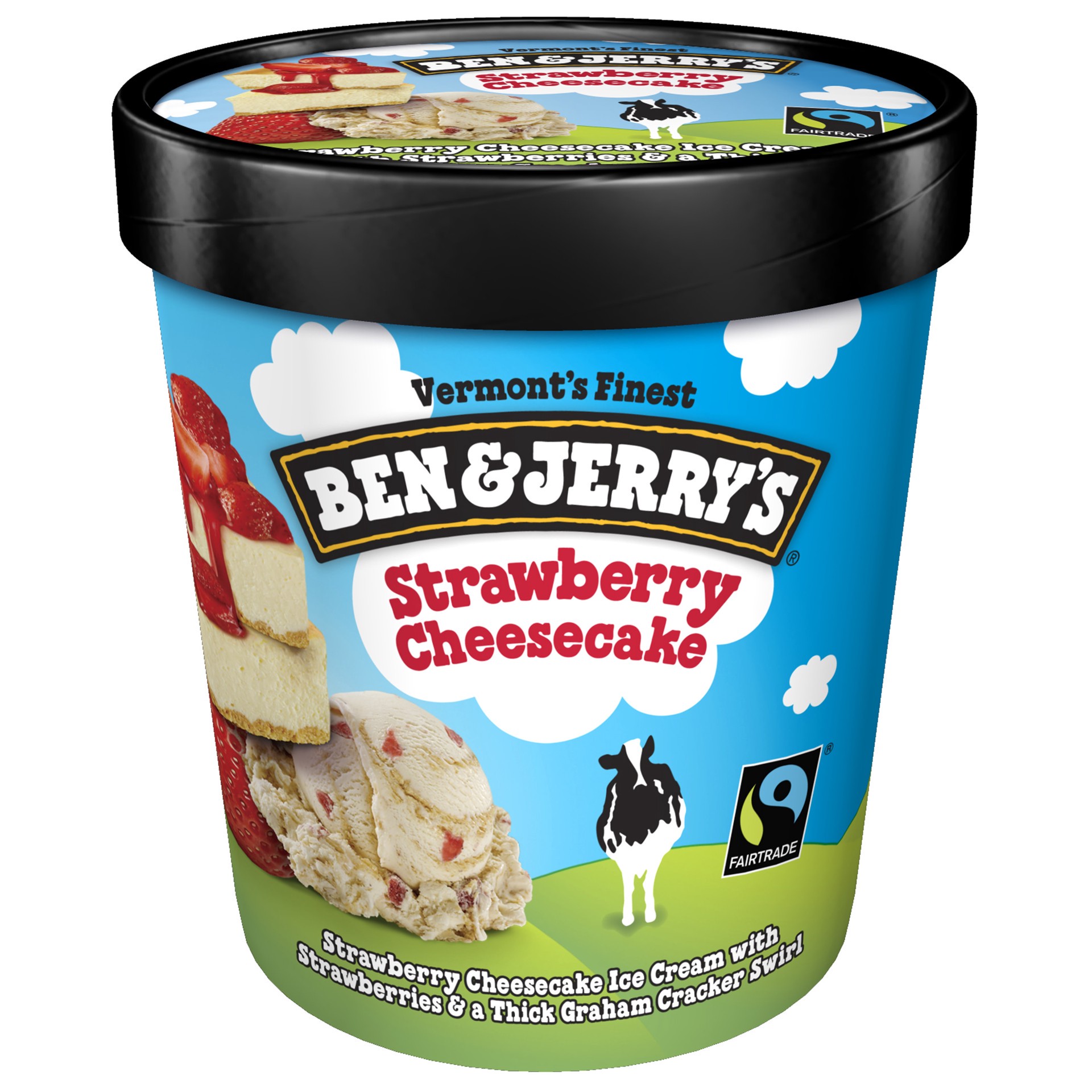 slide 1 of 4, Ben & Jerry's Ice Cream Strawberry Cheesecake, 16 oz, 16 oz