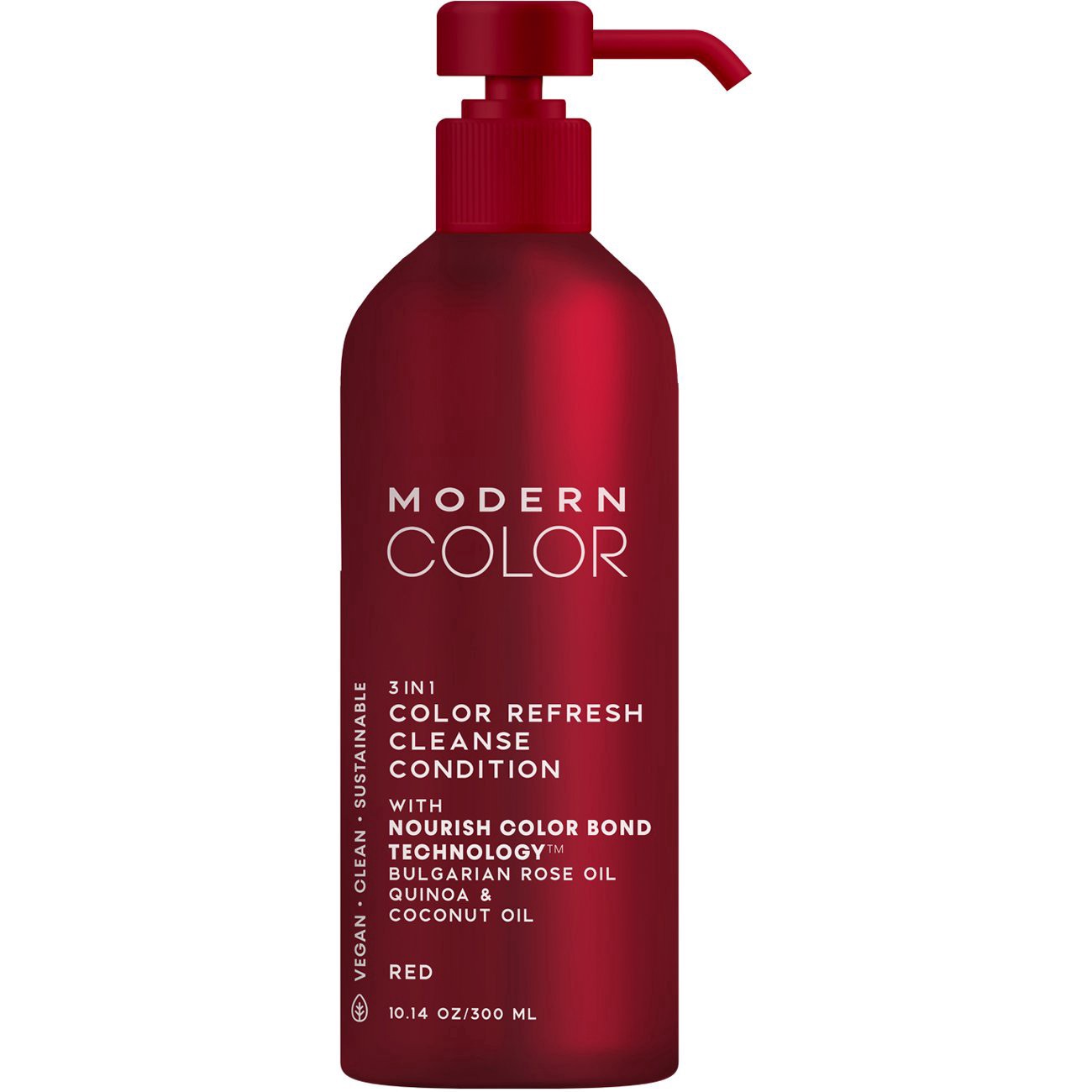 slide 1 of 1, Modern Color 3-in-1 Color Depositing Refresh Cleanse Conditioner - Red, 10.14 oz