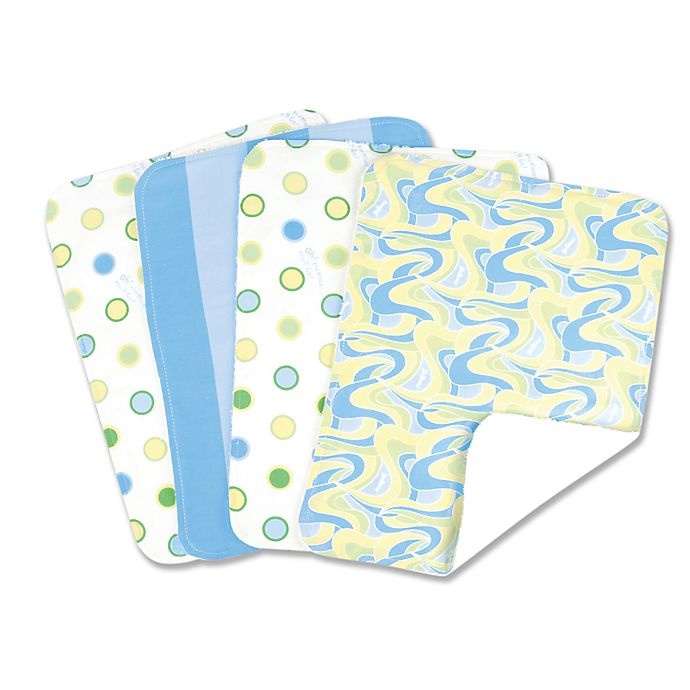 slide 1 of 2, Trend Lab Dr.Seuss Oh! The Places You'll Go!'' Burp Cloth Set - Blue'', 4 ct