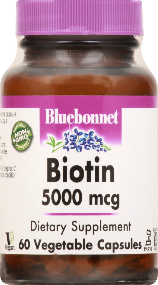 slide 3 of 11, Bluebonnet Nutrition Biotin 5000 Mcg, 60 ct; 5000 mcg