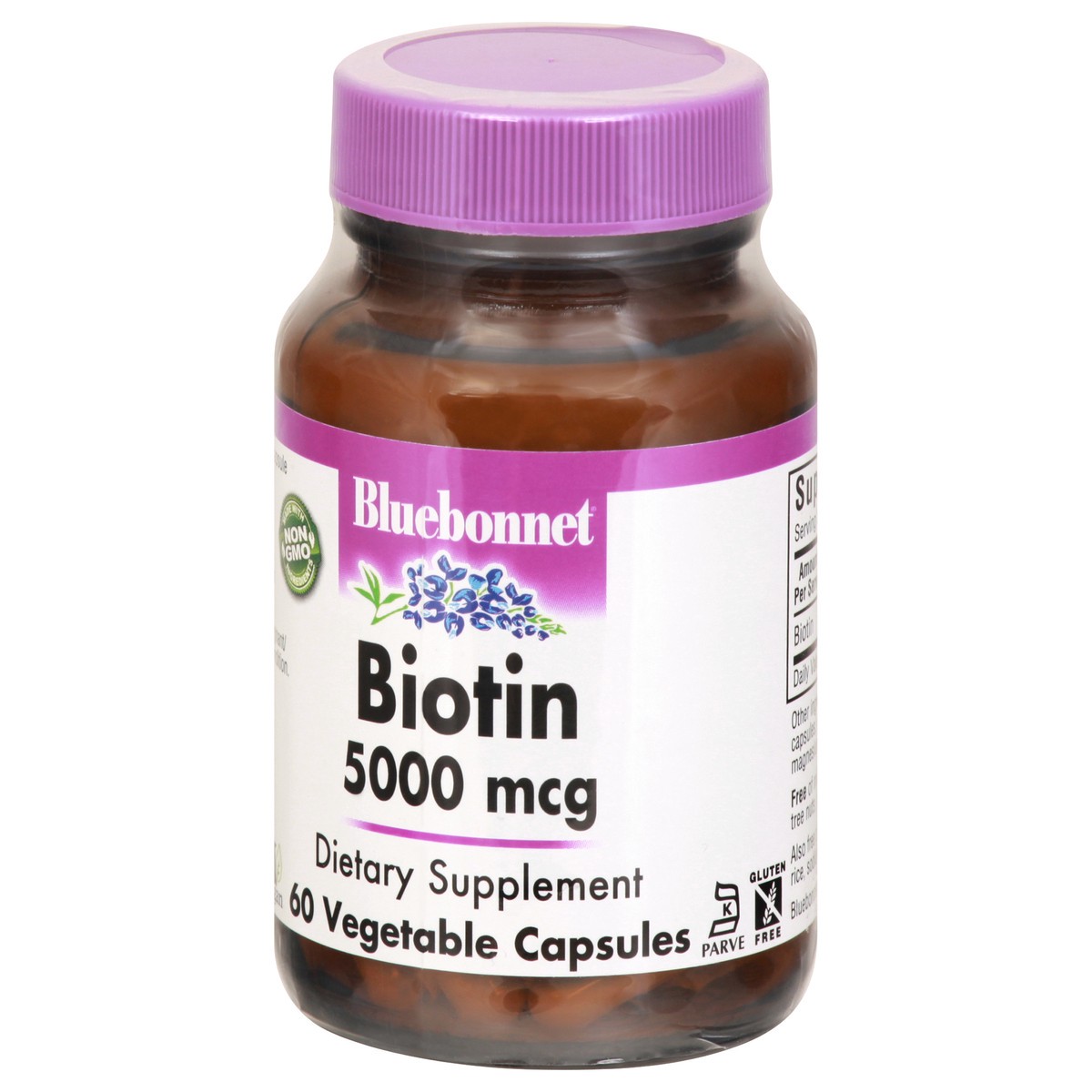 slide 10 of 11, Bluebonnet Nutrition Biotin 5000 Mcg, 60 ct; 5000 mcg